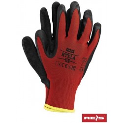 RTELA work gloves red-gray 11